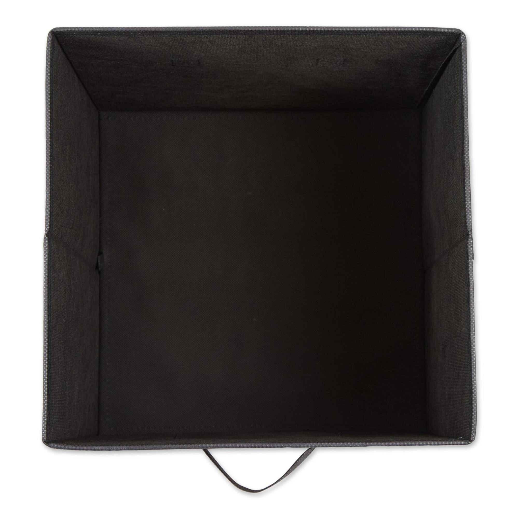 DII® 11" Black & Gold Dots Storage Cube, 2ct.